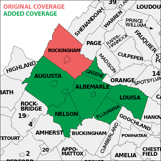 Expanded Coverage Area