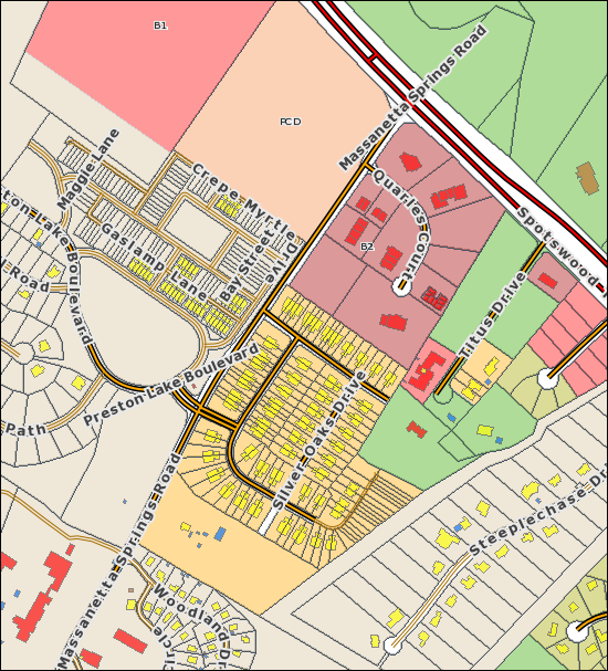 Zoning Layer in Rockingham County GIS