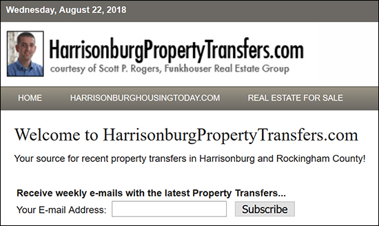 Harrisonburg Property Transfers