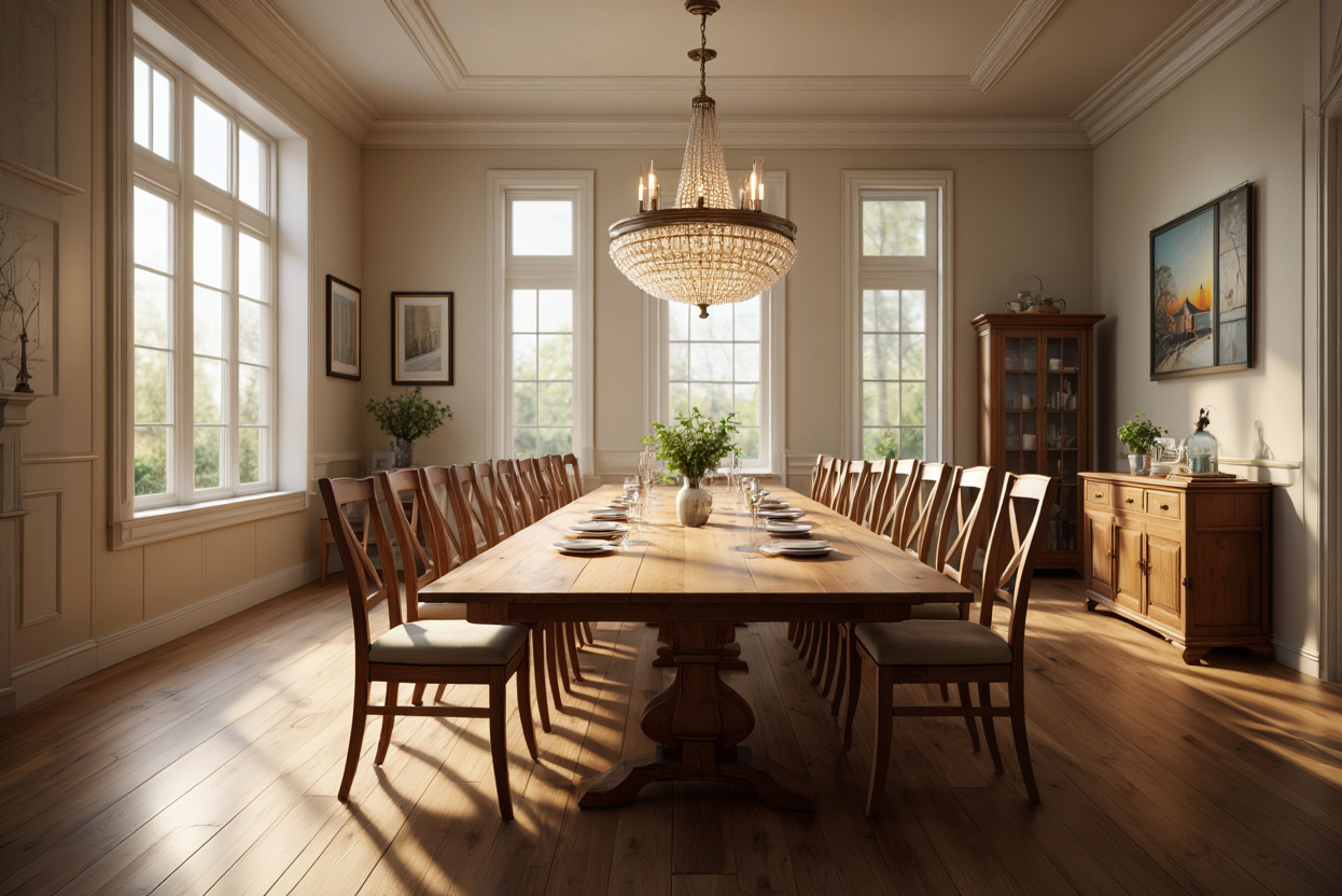 That's a large dining room! That's a large dining room!