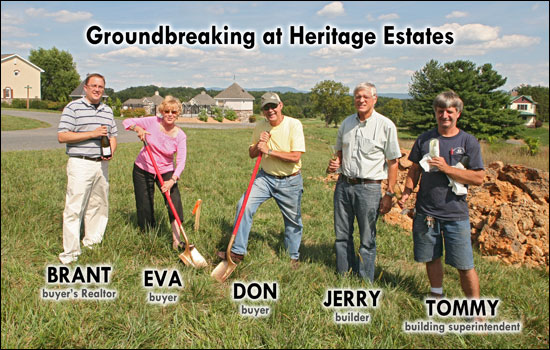 Groundbreaking at Heritage Estates