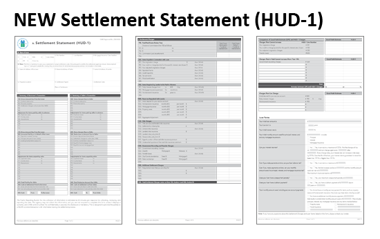 New Settlement Statement (HUD-1)