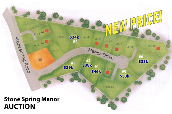 Stone Spring Manor lot auction