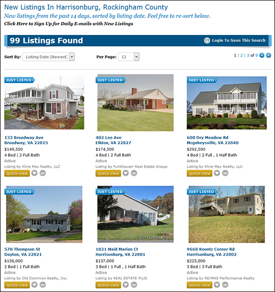 New Listings in Harrisonburg