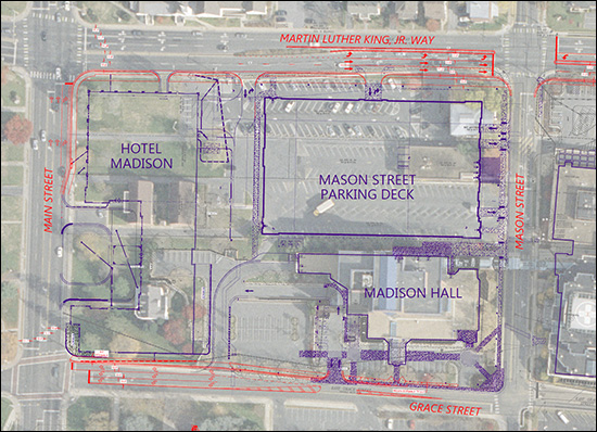 Hotel Madison, Madison Hall, Mason Street Parking Deck