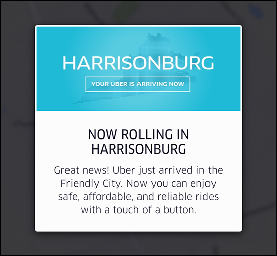 Uber Harrisonburg