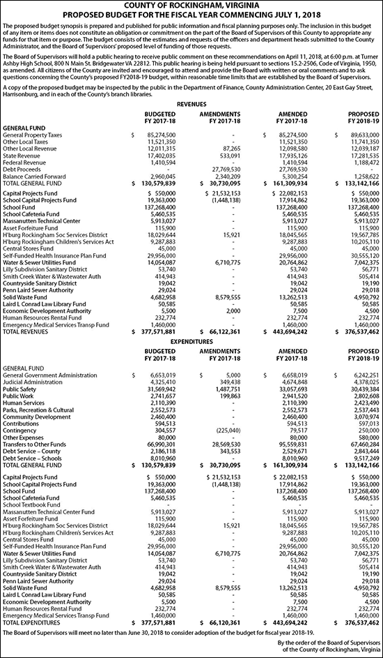 Rockingham County Budget