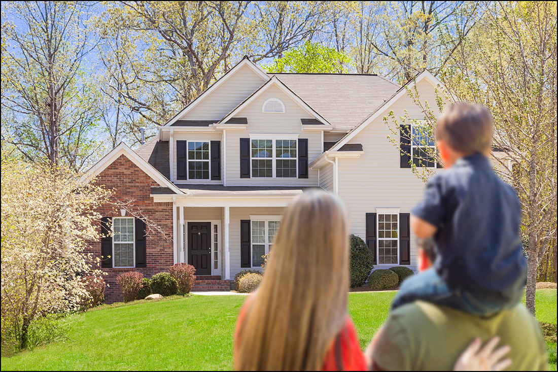 Looking at a house