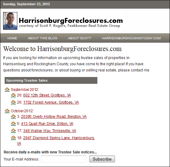 HarrisonburgForeclosures.com
