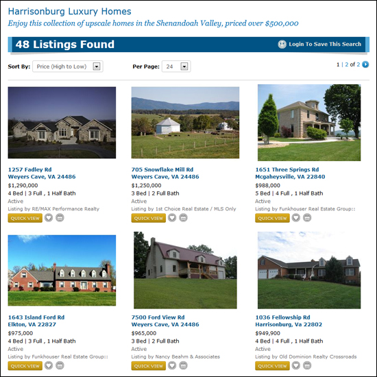 Harrisonburg Luxury Homes