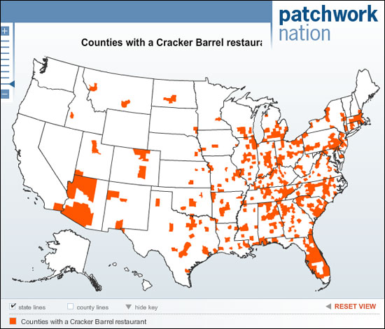 Cracker Barrel locations