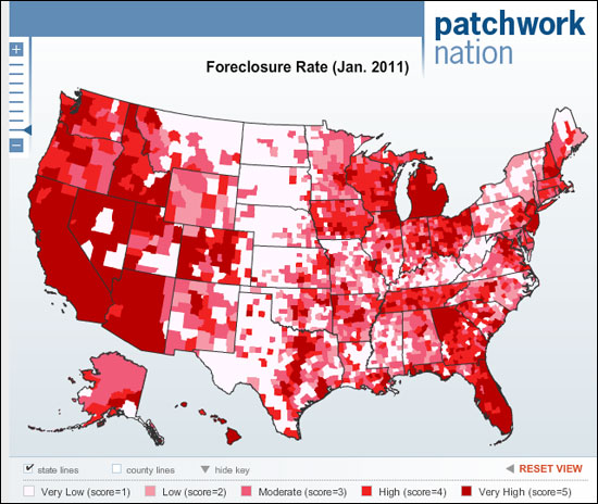 Foreclosure Rates - January 2011