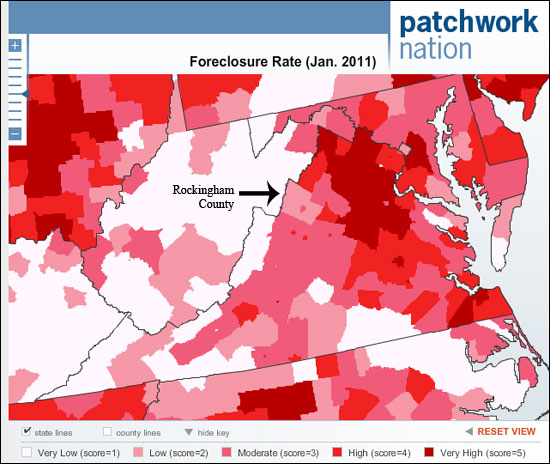 Foreclosure Rates - January 2011 - Virginia