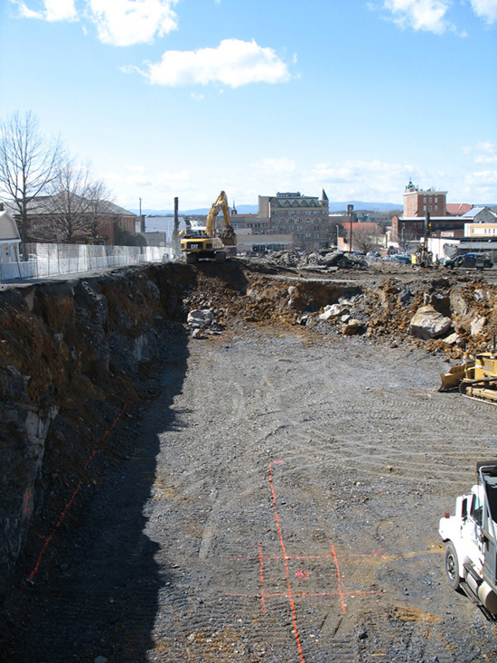 Urban Exchange - Excavation for Harrisonburg's Downtown Condos