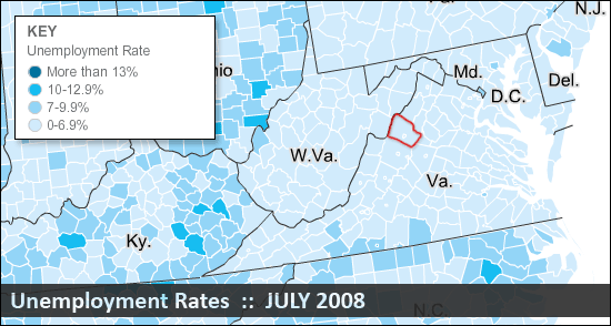 Unemployment Rates in 2008
